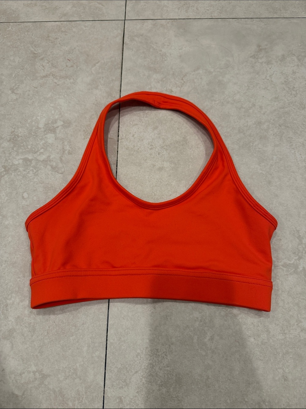 DiosaFit Women's Red Halter Sports Bra